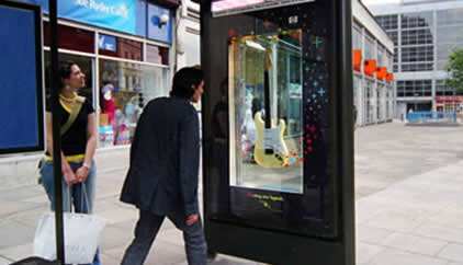 Merlyn Electronics created a fully interactive electronics display for Hewlett Packard