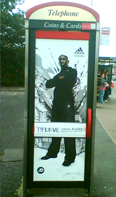 Merlyn Electronics vinyl posting for JCDecaux