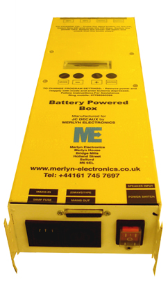 Merlyn Electronics sonic box for controlling visual and audio effects